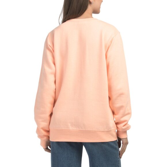 PACIFIC & CO Apricot Hot Cocoa Crew Neck Sweatshirt - Picture 2 of 2